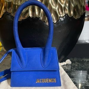 Royal blue Jacquemus Le Chiquito Top handle bag